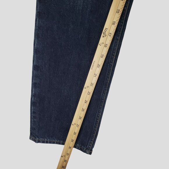 Aeropostale Mens Distressed Straight Leg Dark Wash Denim Jeans Size 34W X 32L - Picture 5 of 8